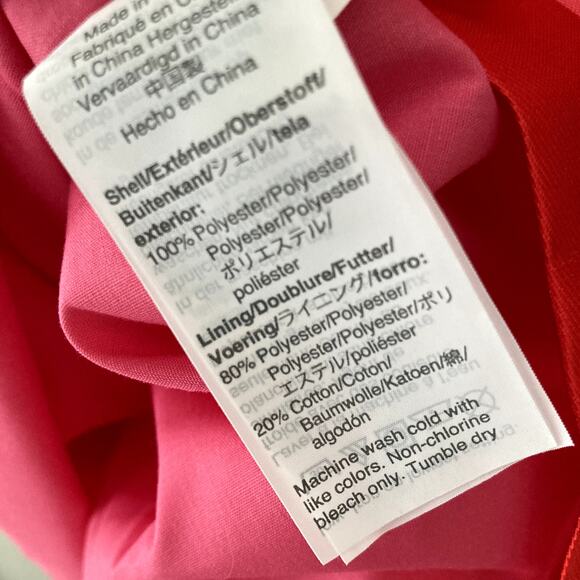 Crewcuts J. Crew Sleeveless Striped Taffeta Dress - Pink Red - 7 - Picture 5 of 6